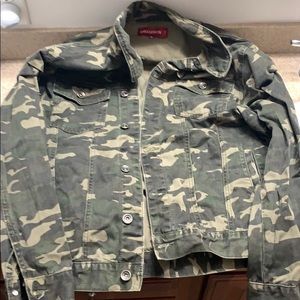 Camo denim jacket